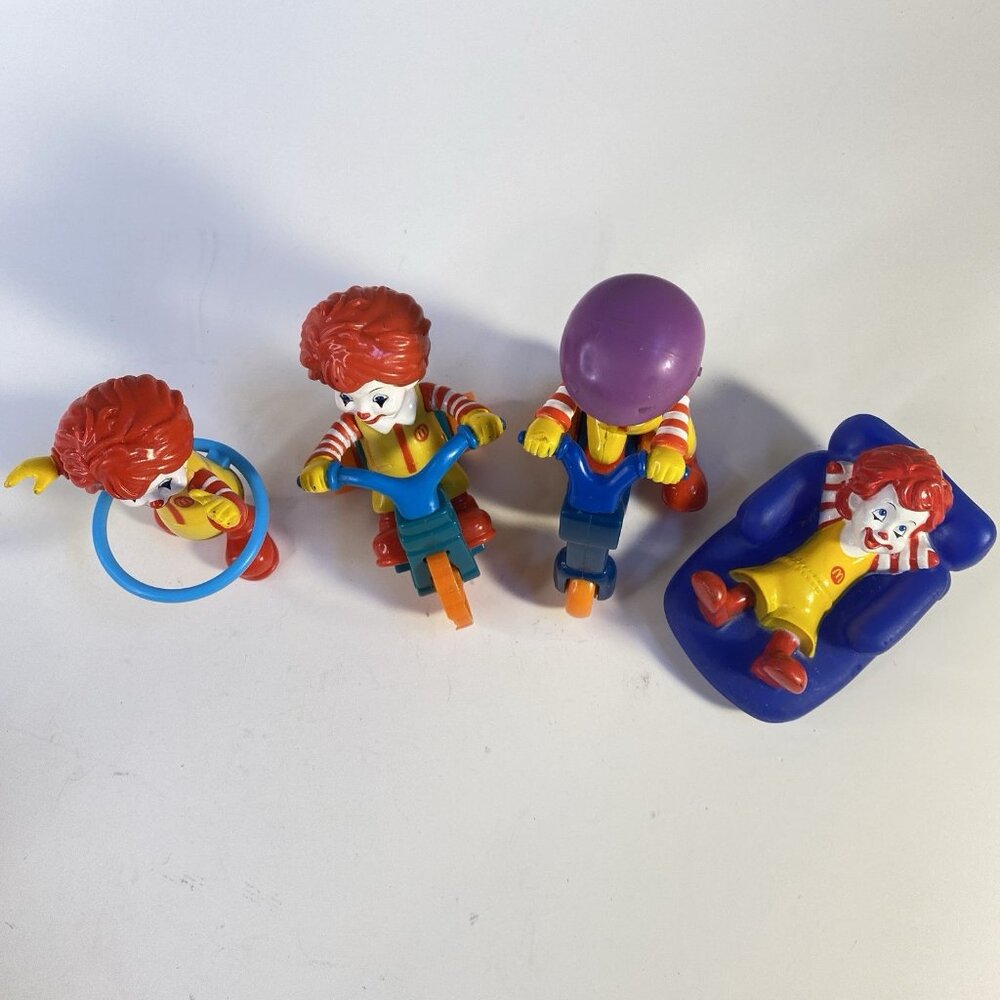 Rare 2000s Young Baby Ronald McDonald Figures (4) McDonald’s Happy Meal Toys - Picture 2 of 5